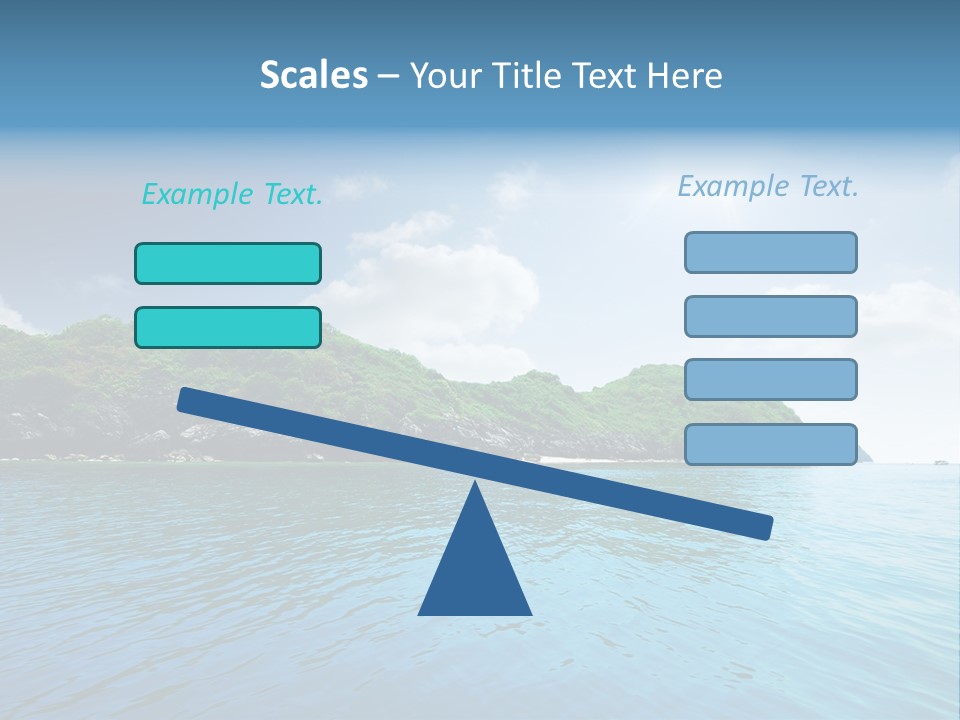 Rock Sand Turquoise PowerPoint Template