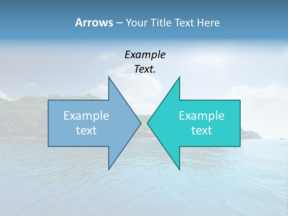 Rock Sand Turquoise PowerPoint Template