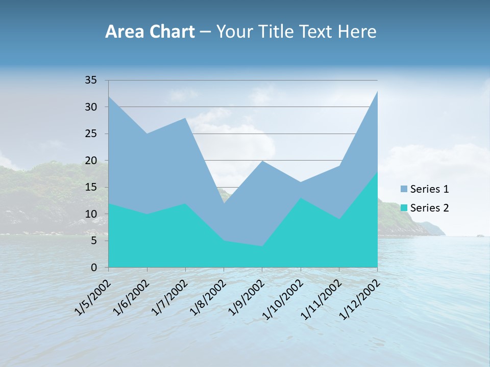 Rock Sand Turquoise PowerPoint Template