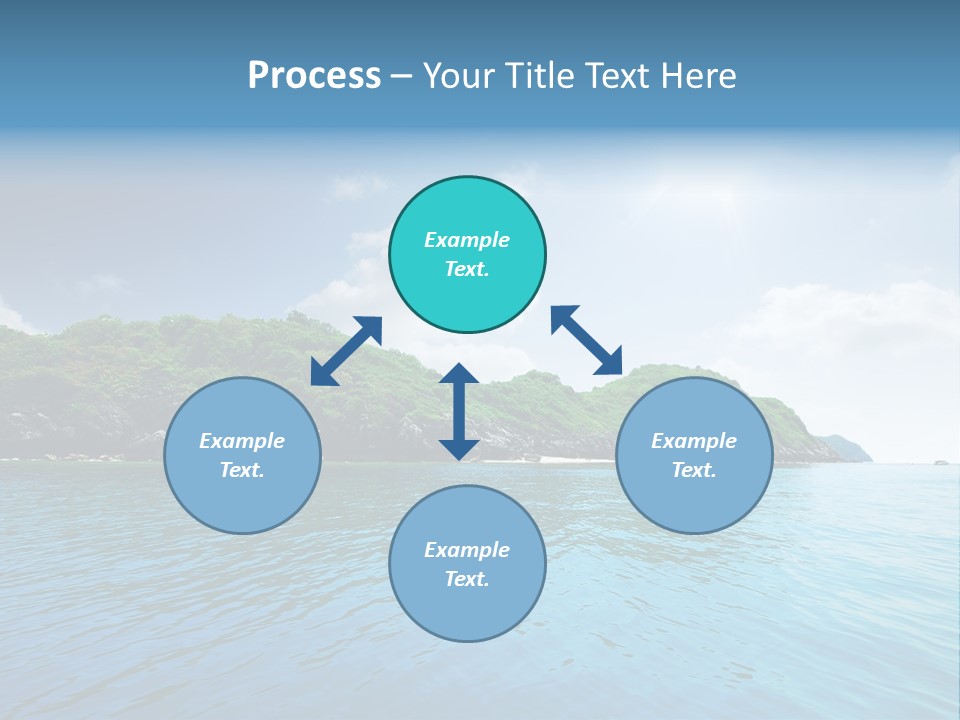 Rock Sand Turquoise PowerPoint Template