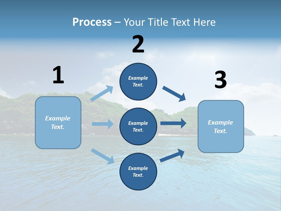 Rock Sand Turquoise PowerPoint Template