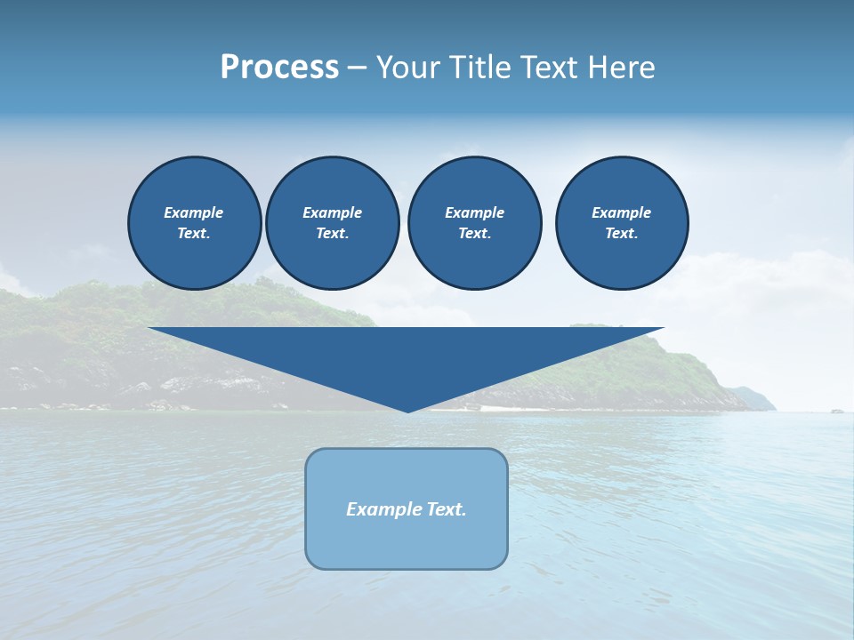 Rock Sand Turquoise PowerPoint Template