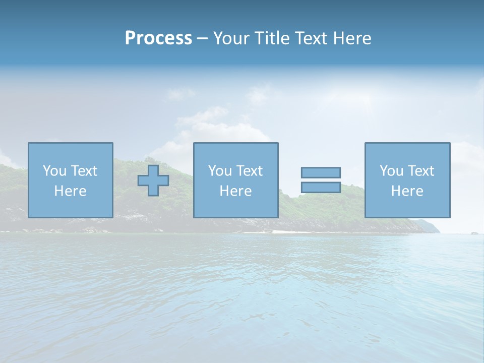 Rock Sand Turquoise PowerPoint Template
