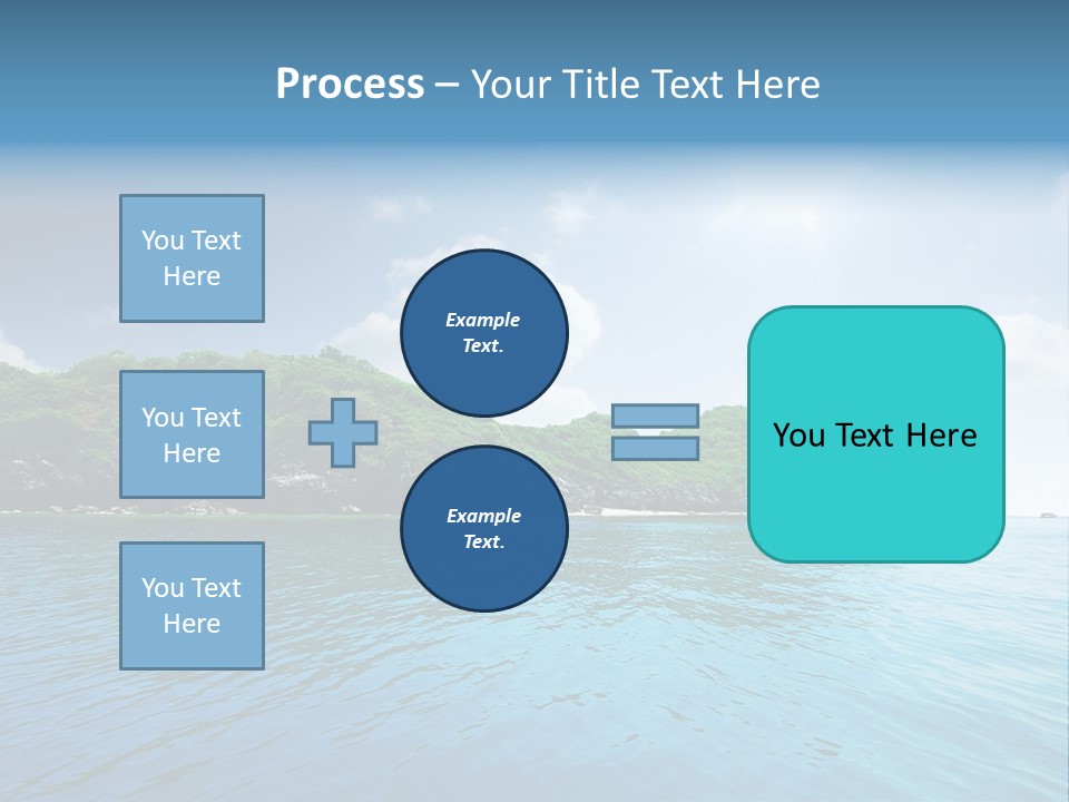 Rock Sand Turquoise PowerPoint Template