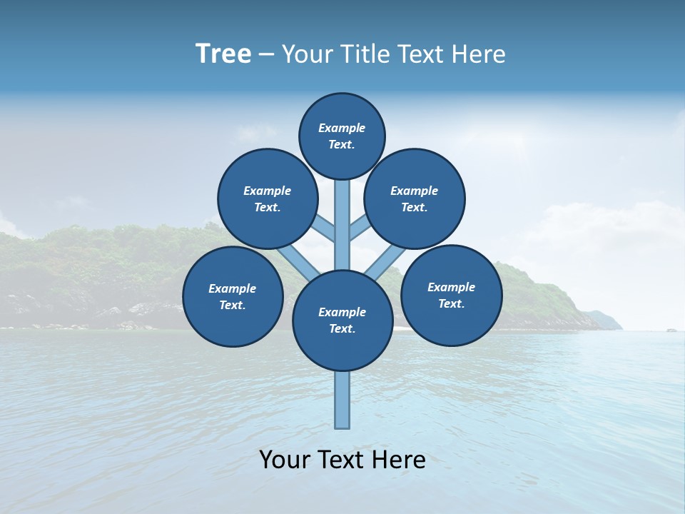 Rock Sand Turquoise PowerPoint Template