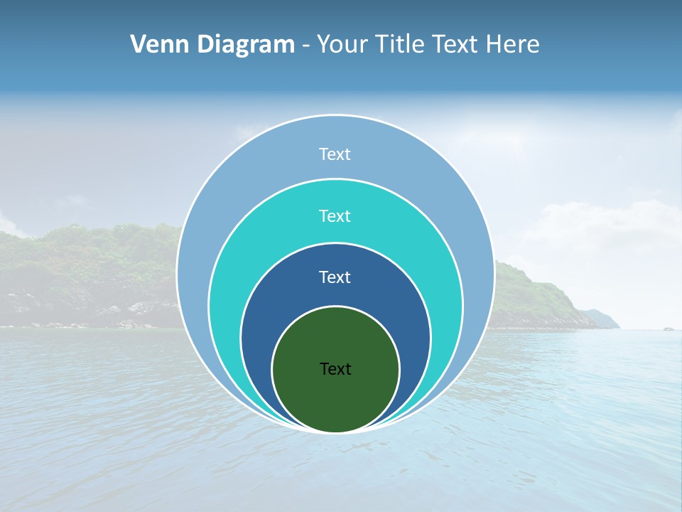 Rock Sand Turquoise PowerPoint Template