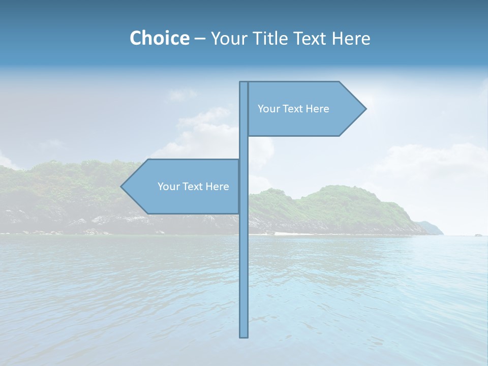 Rock Sand Turquoise PowerPoint Template