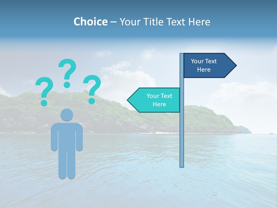 Rock Sand Turquoise PowerPoint Template