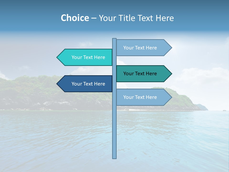 Rock Sand Turquoise PowerPoint Template