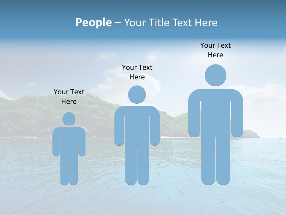 Rock Sand Turquoise PowerPoint Template