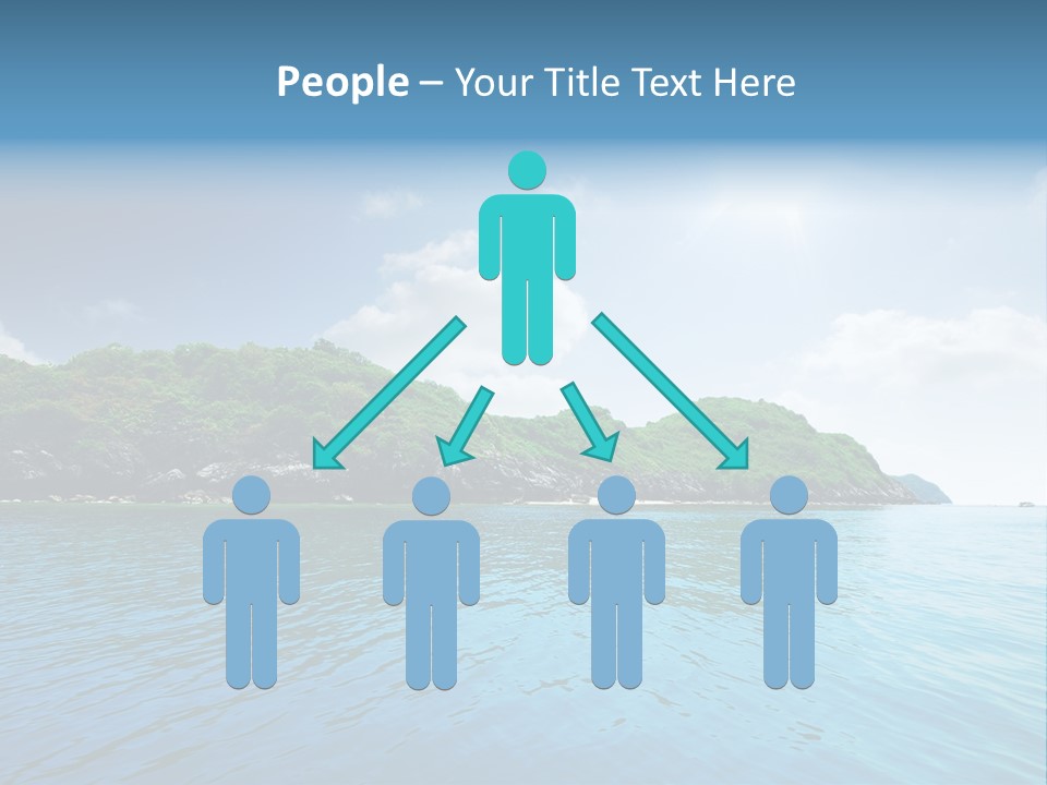 Rock Sand Turquoise PowerPoint Template