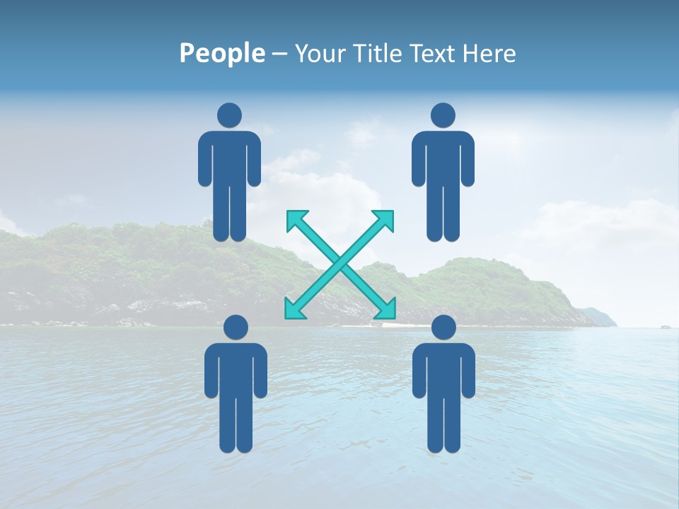 Rock Sand Turquoise PowerPoint Template