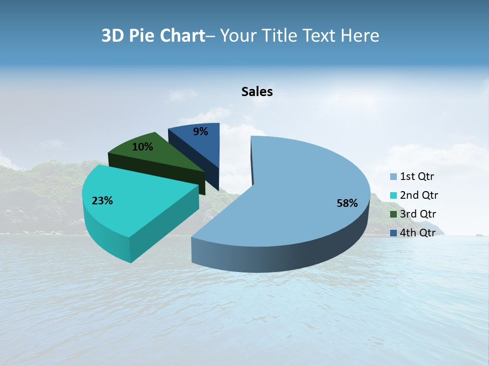 Rock Sand Turquoise PowerPoint Template