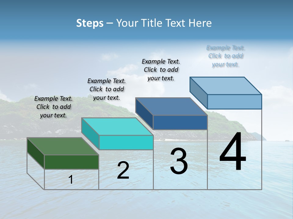 Rock Sand Turquoise PowerPoint Template