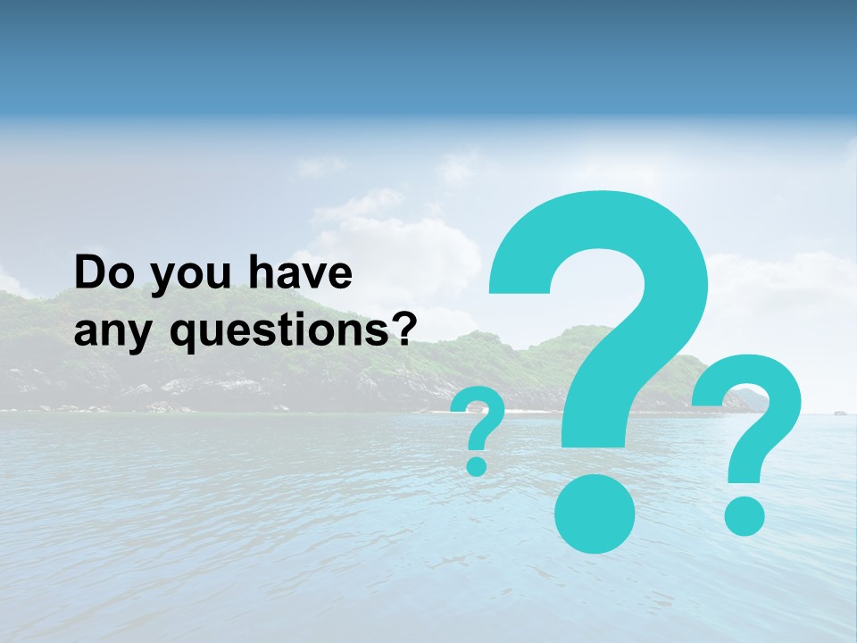 Rock Sand Turquoise PowerPoint Template