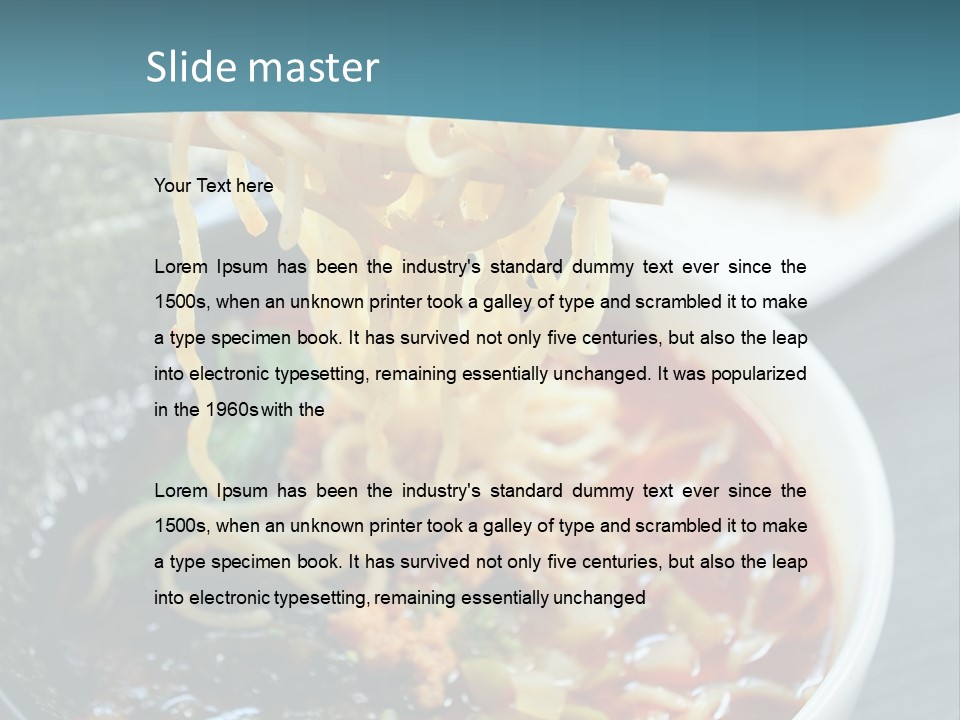 Meat Cooking Food PowerPoint Template