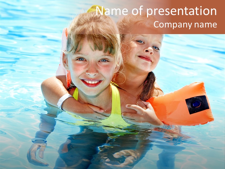 Leisure White Kid PowerPoint Template