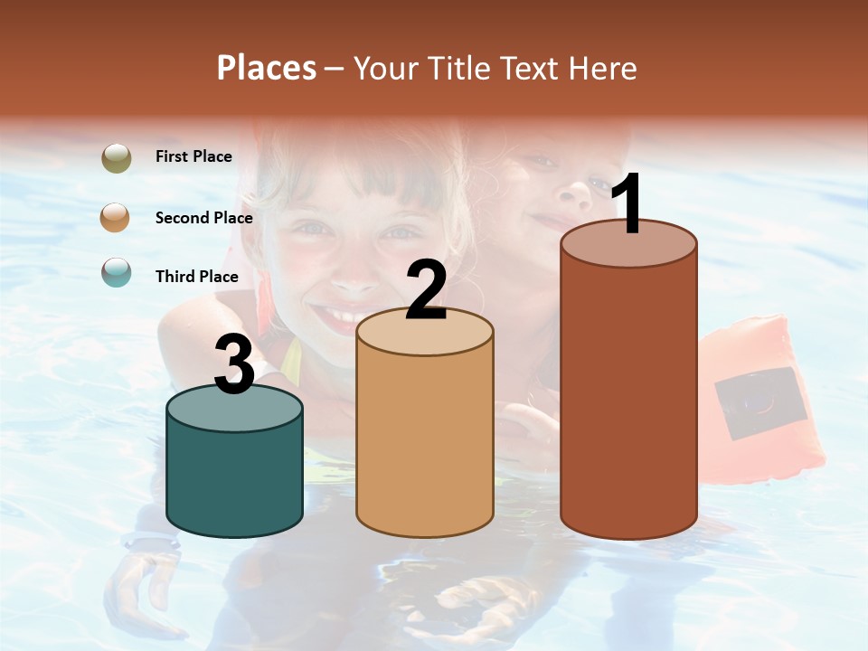 Leisure White Kid PowerPoint Template