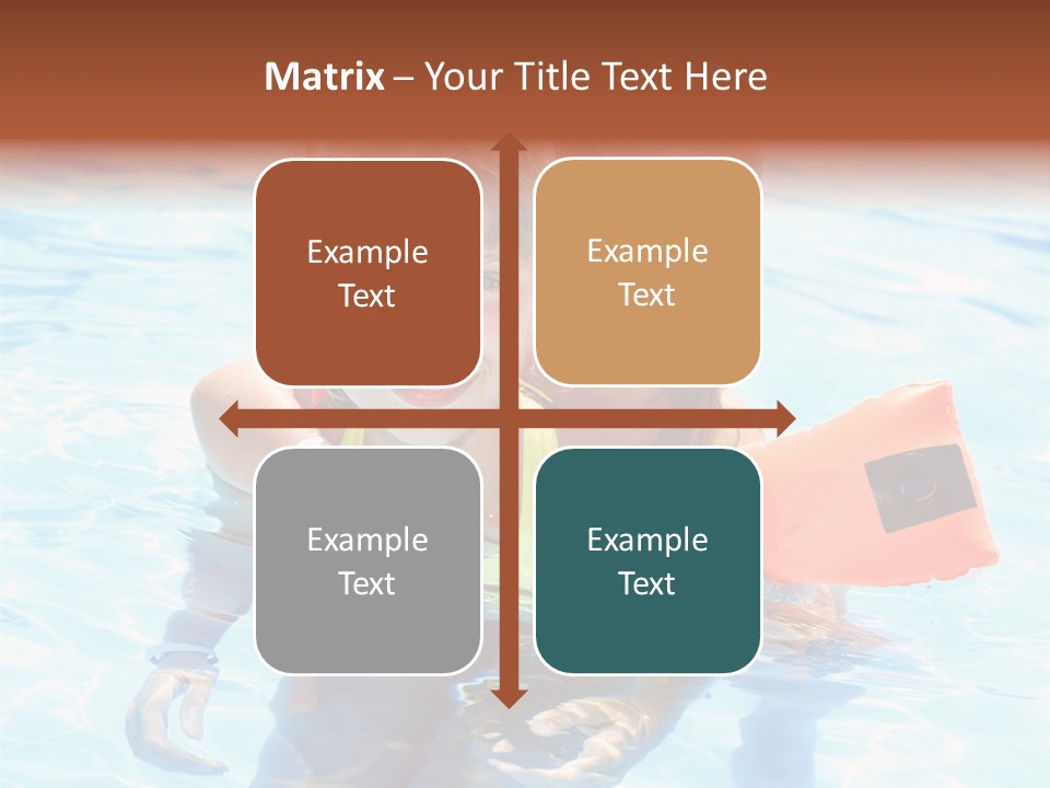 Leisure White Kid PowerPoint Template