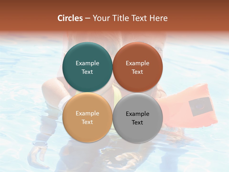 Leisure White Kid PowerPoint Template