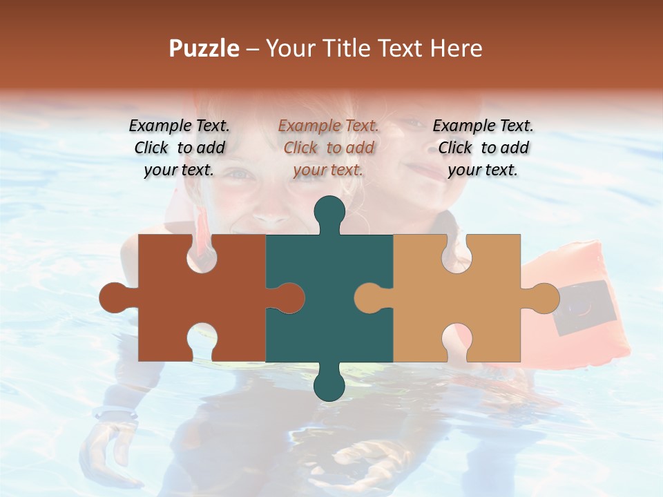 Leisure White Kid PowerPoint Template