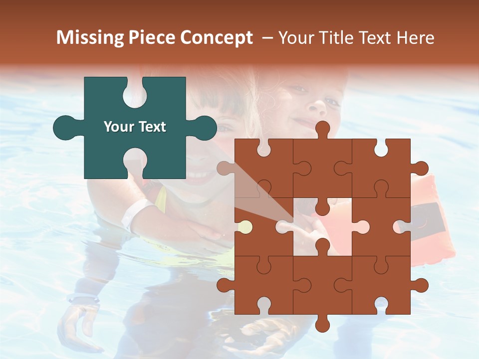 Leisure White Kid PowerPoint Template