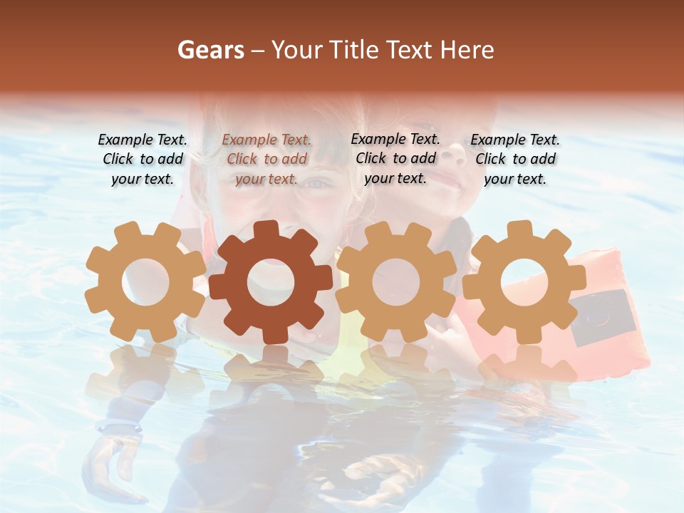 Leisure White Kid PowerPoint Template