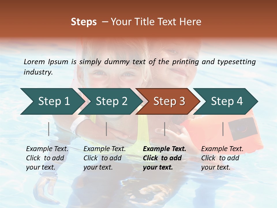 Leisure White Kid PowerPoint Template