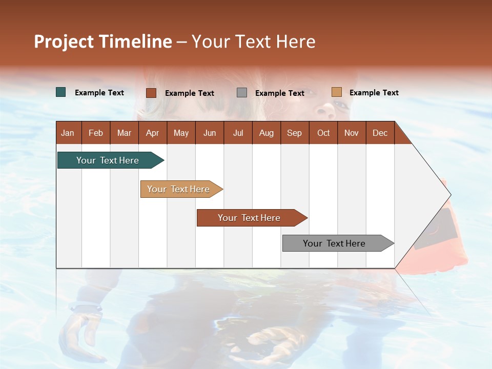 Leisure White Kid PowerPoint Template