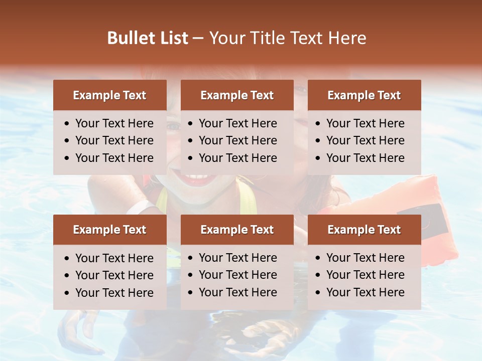 Leisure White Kid PowerPoint Template