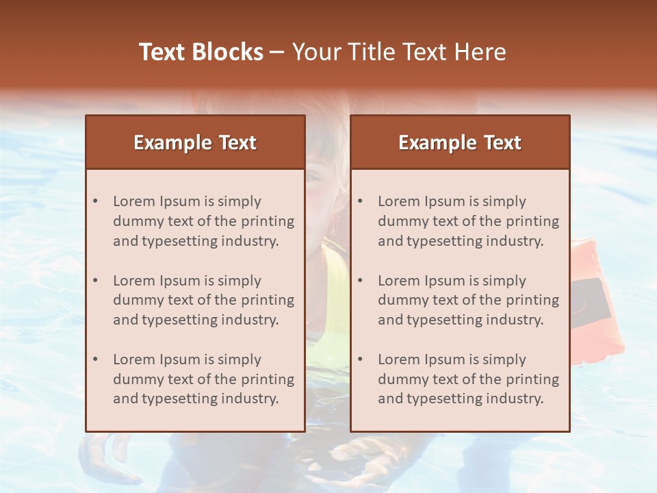 Leisure White Kid PowerPoint Template