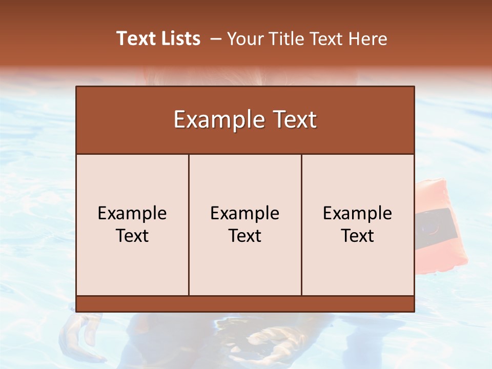 Leisure White Kid PowerPoint Template