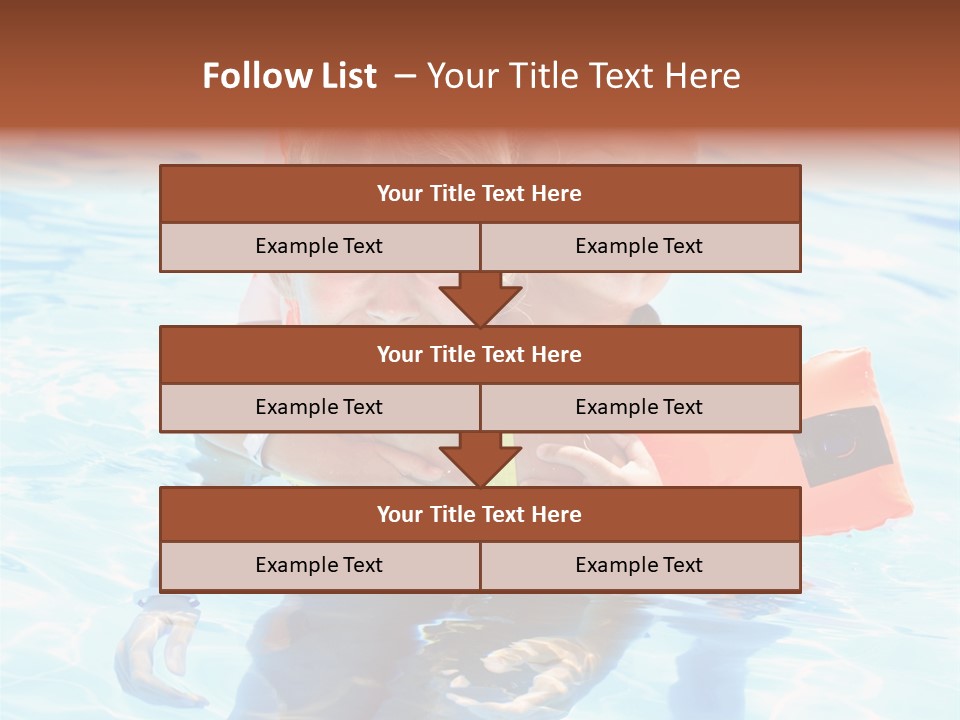 Leisure White Kid PowerPoint Template