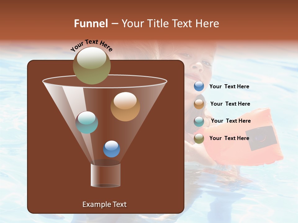 Leisure White Kid PowerPoint Template