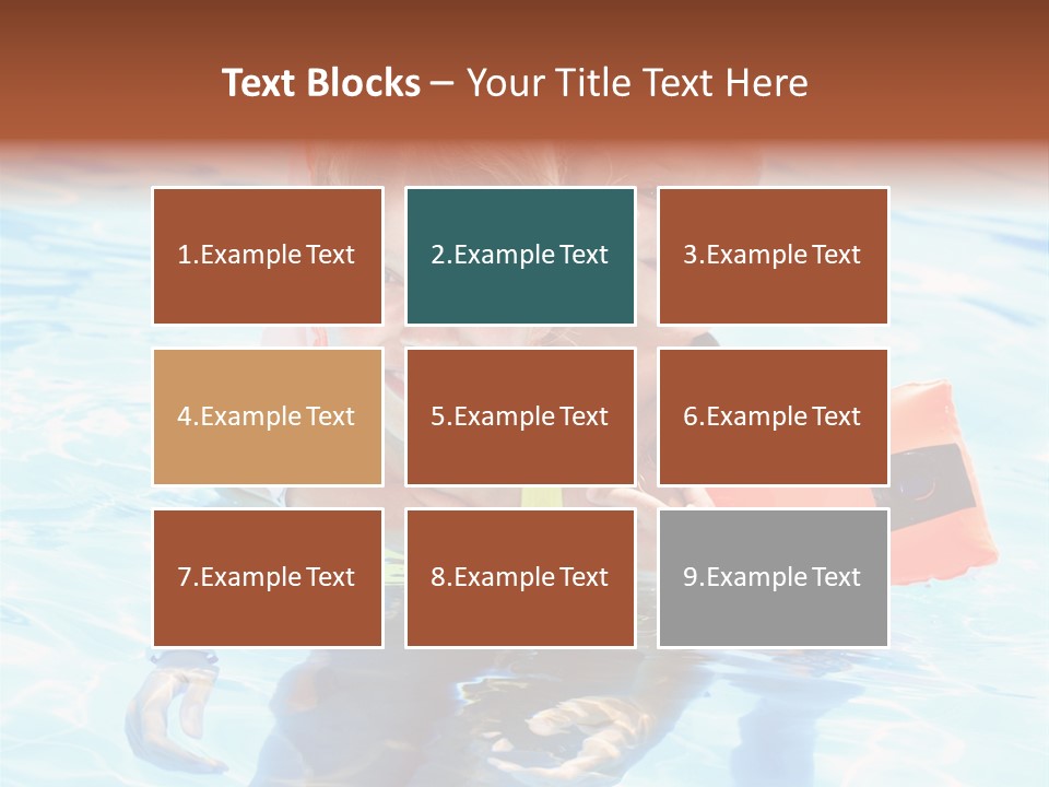 Leisure White Kid PowerPoint Template