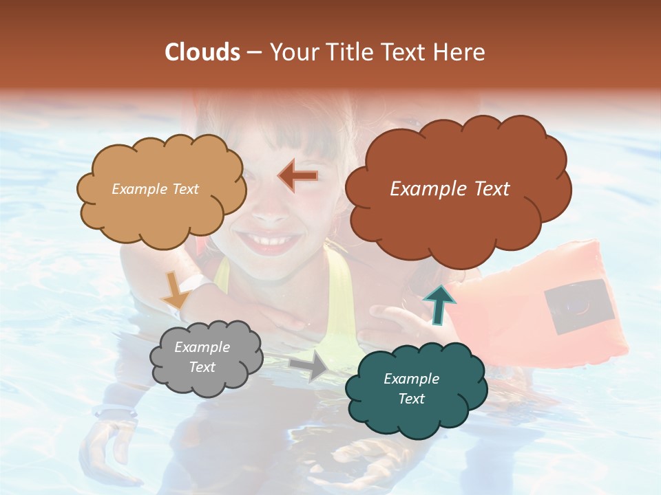 Leisure White Kid PowerPoint Template