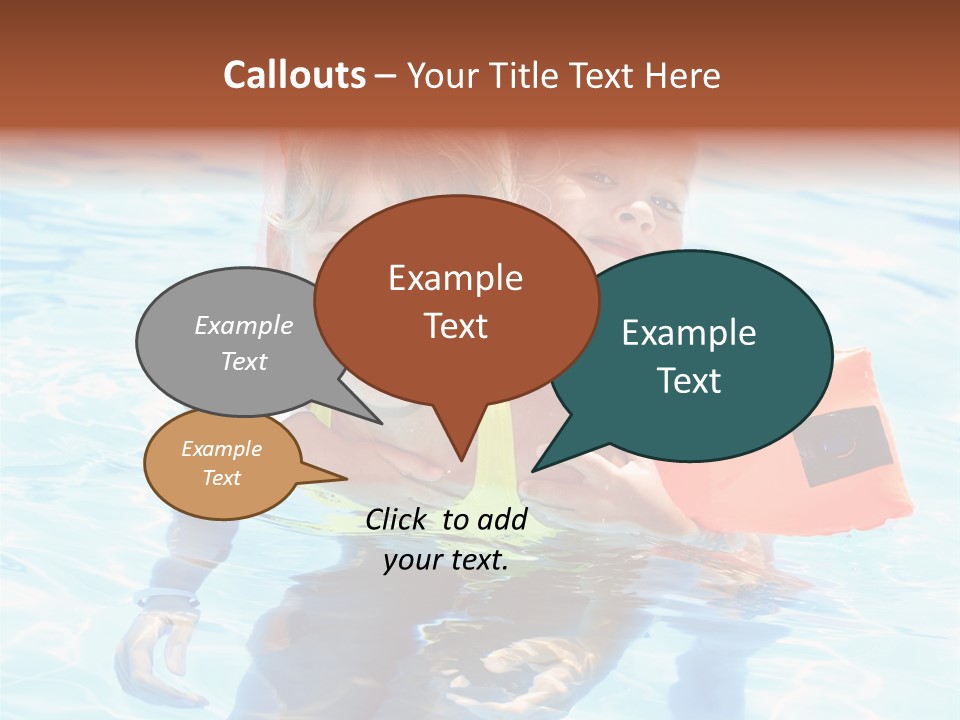 Leisure White Kid PowerPoint Template