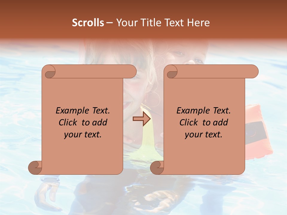 Leisure White Kid PowerPoint Template