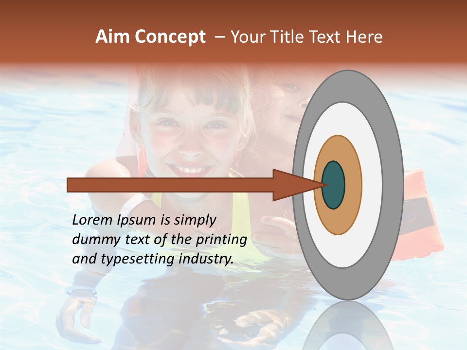 Leisure White Kid PowerPoint Template