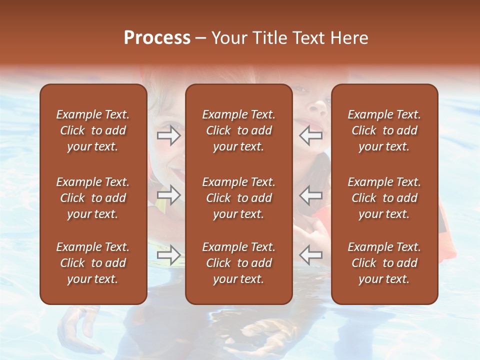 Leisure White Kid PowerPoint Template