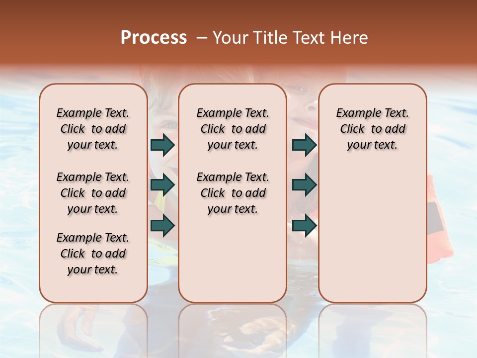 Leisure White Kid PowerPoint Template