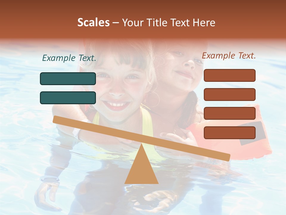 Leisure White Kid PowerPoint Template
