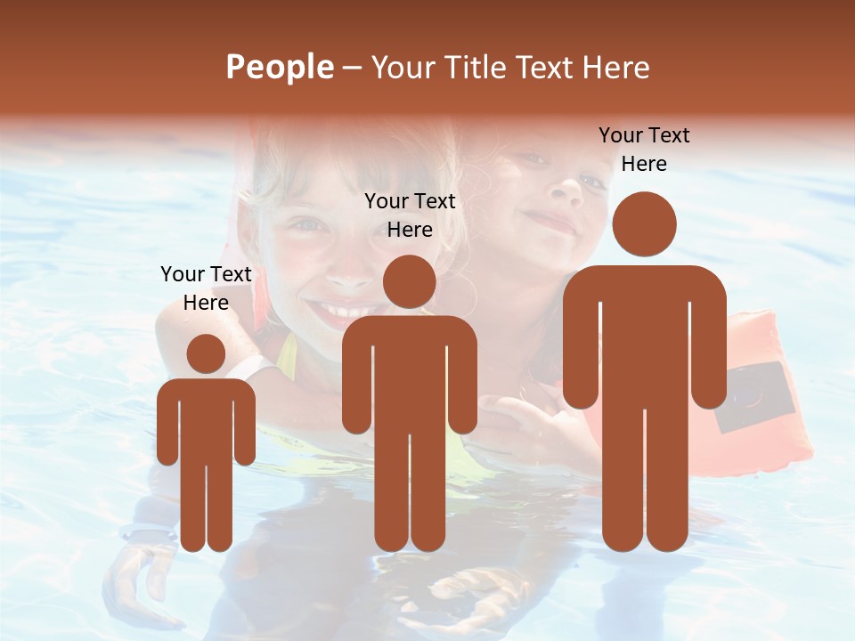 Leisure White Kid PowerPoint Template