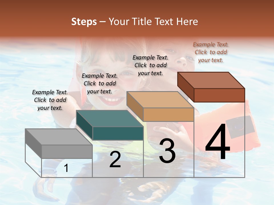 Leisure White Kid PowerPoint Template