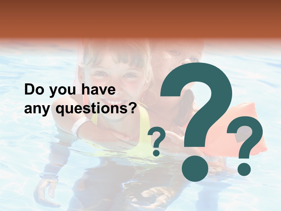 Leisure White Kid PowerPoint Template