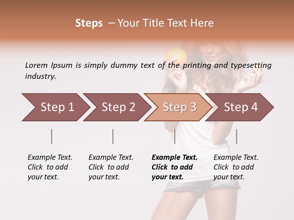 Breakfast Portrait Eating PowerPoint Template