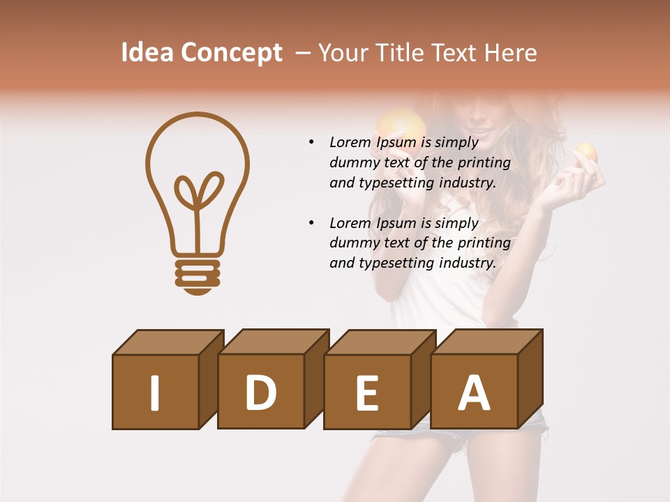 Breakfast Portrait Eating PowerPoint Template