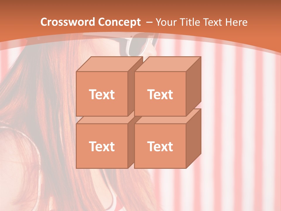 Sun Sport Striped PowerPoint Template