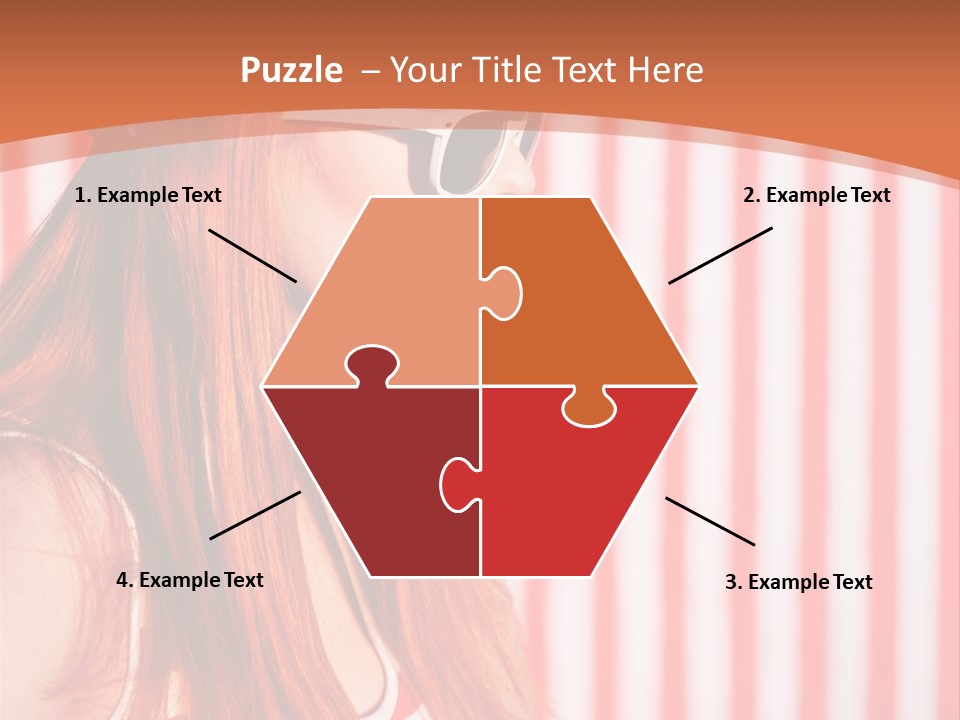 Sun Sport Striped PowerPoint Template