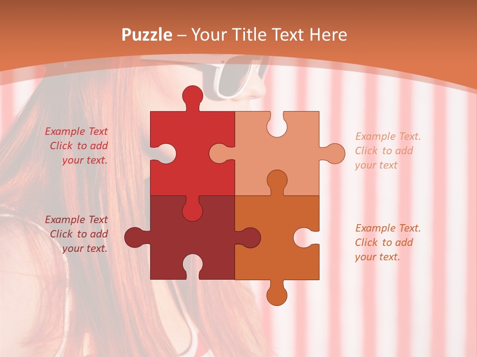 Sun Sport Striped PowerPoint Template